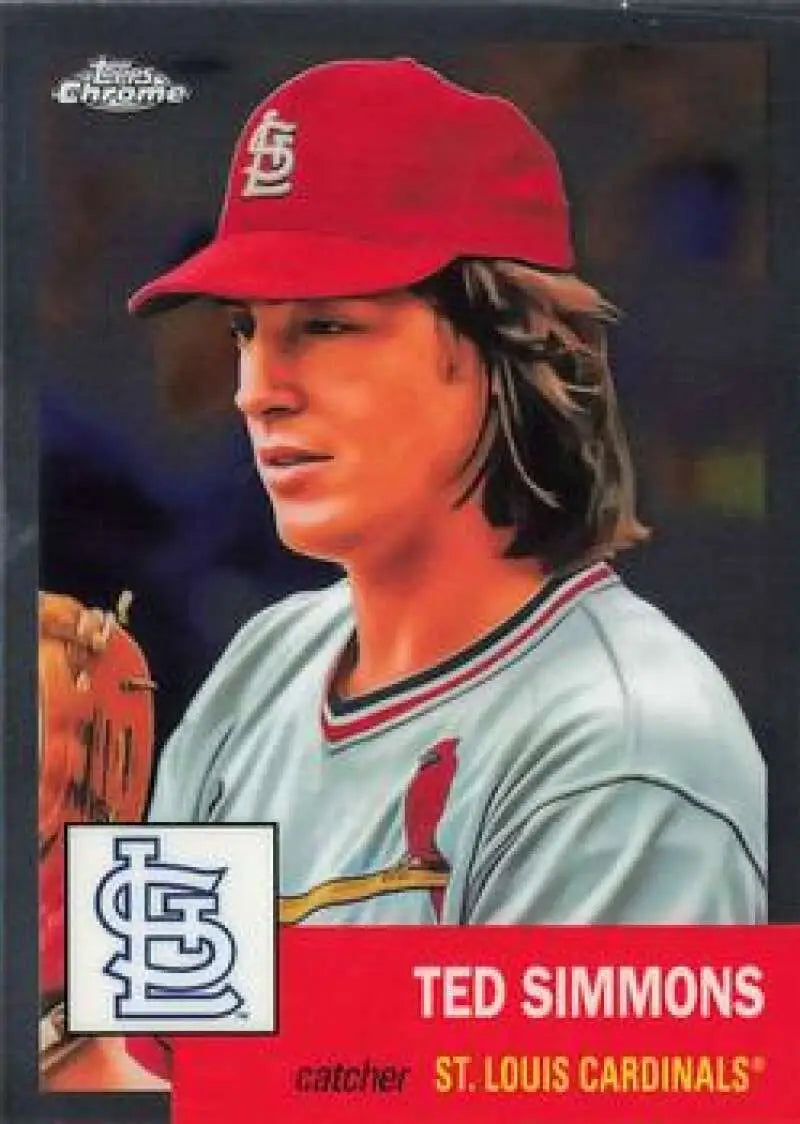 2022 Topps Chrome Platinum Anniversary #70 Ted Simmons EX Excellent St. Louis Cardinals Baseball Card - Baseball Card