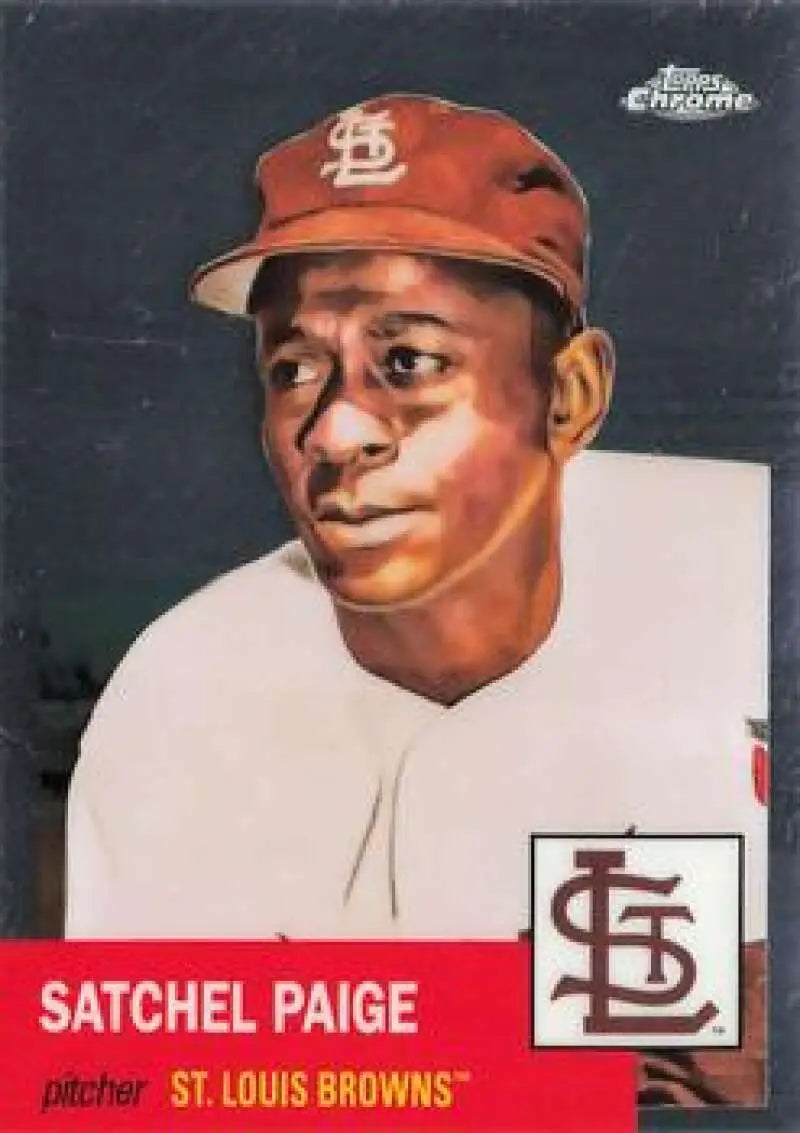 2022 Topps Chrome Platinum Anniversary #73 Satchel Paige EX Excellent St. Louis Browns Baseball Card - Baseball Card