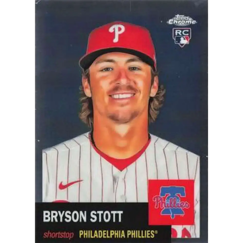 2022 Topps Chrome Platinum Anniversary #79 Bryson Stott NM-MT RC Rookie Philadelphia Phillies Baseball Card - Baseball
