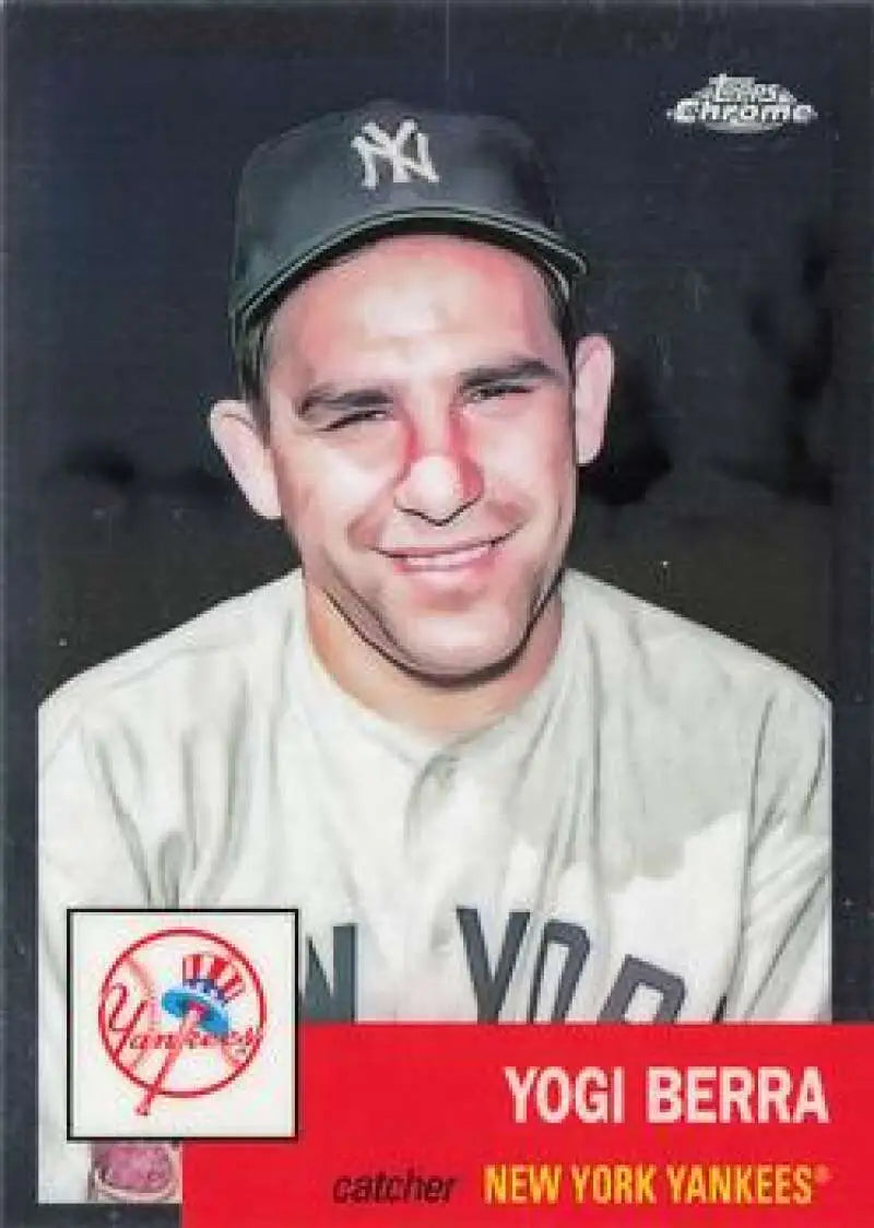 2022 Topps Chrome Platinum Anniversary #8 Yogi Berra EX Excellent New York Yankees Baseball Card - Baseball Card Single