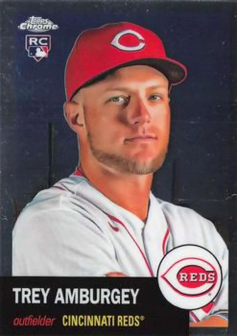 2022 Topps Chrome Platinum Anniversary #84 Trey Amburgey EX Excellent RC Rookie Cincinnati Reds Baseball Card