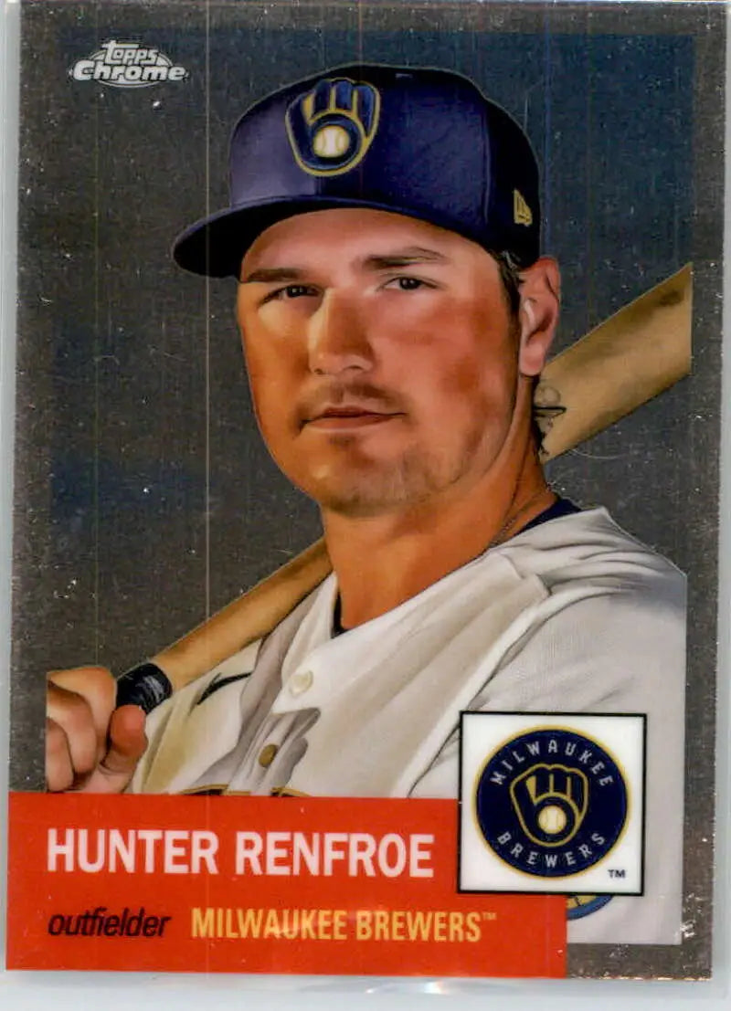 2022 Topps Chrome Platinum Anniversary #87 Hunter Renfroe EX Excellent Milwaukee Brewers Baseball Card - Baseball Card