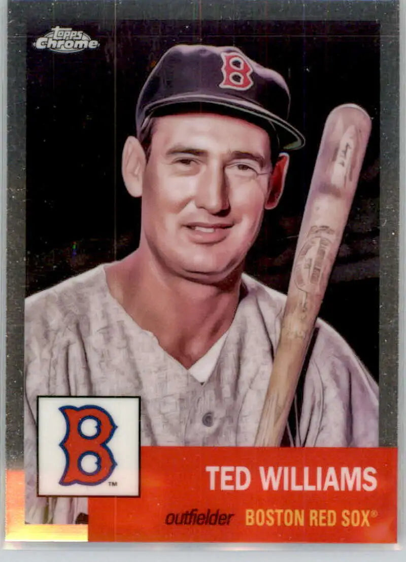 2022 Topps Chrome Platinum Anniversary #89 Ted Williams EX Excellent Boston Red Sox Baseball Card - Baseball Card Single