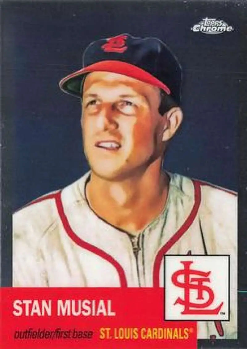 2022 Topps Chrome Platinum Anniversary #9 Stan Musial EX Excellent St. Louis Cardinals Baseball Card - Baseball Card