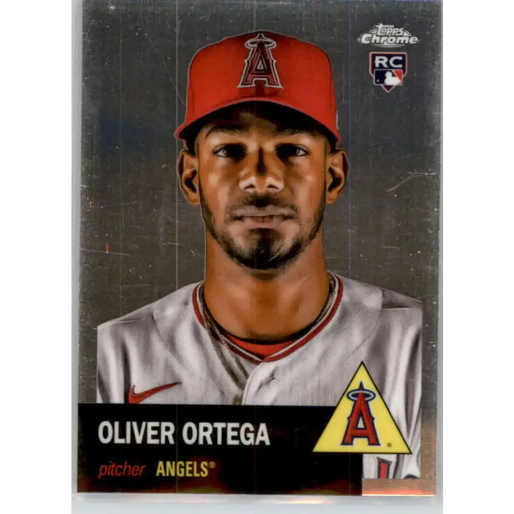 2022 Topps Chrome Platinum Anniversary #90 Oliver Ortega NM-MT RC Rookie Los Angeles Angels Baseball Card - Baseball