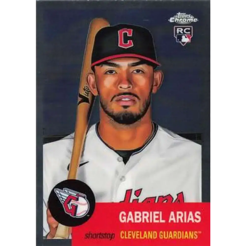 2022 Topps Chrome Platinum Anniversary #99 Gabriel Arias NM-MT RC Rookie Cleveland Guardians Baseball Card - Baseball