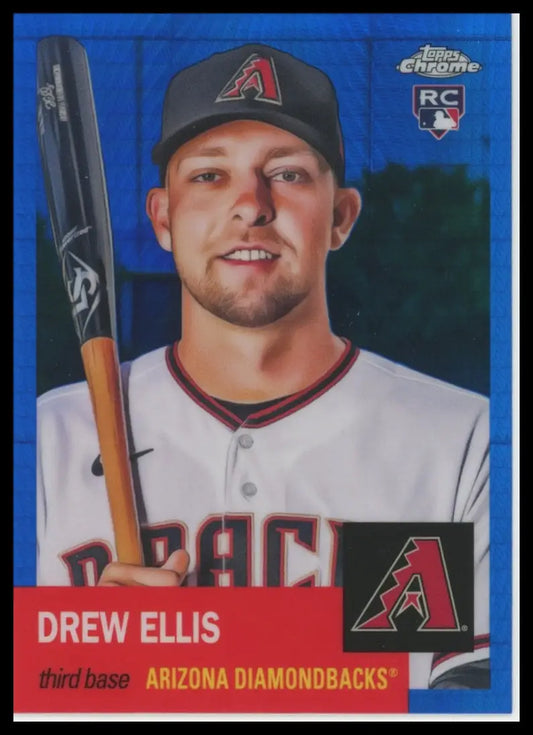 2022 Topps Chrome Platinum Anniversary Blue Prism Drew Ellis 432 Diamondbacks NM - Baseball Card Single