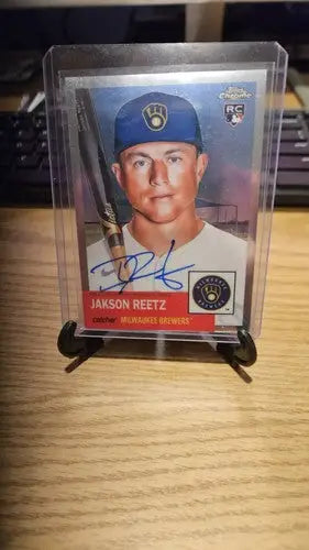 2022 Topps Chrome Platinum Anniversary Jackson Reetz RC Rookie Auto CPA-JRE (2b) - Baseball Card Single