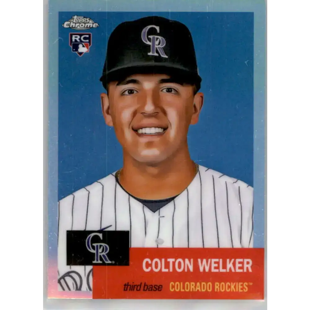 2022 Topps Chrome Platinum Anniversary Refractor #26 Colton Welker NM-MT RC Rookie Colorado Rockies Baseball Card