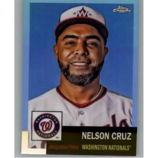 2022 Topps Chrome Platinum Anniversary Refractor #436 Nelson Cruz NM-MT Washington Nationals Baseball Card - Baseball