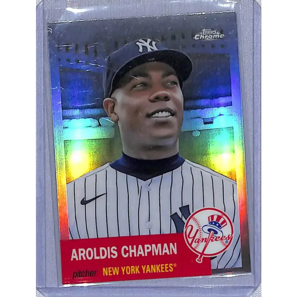 2022 Topps Chrome Platinum Anniversary Refractor #475 Aroldis Chapman NM-MT New York Yankees Baseball Card - Baseball