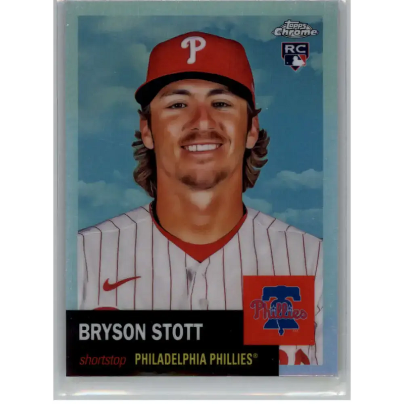 2022 Topps Chrome Platinum Anniversary Refractor #79 Bryson Stott NM-MT RC Rookie Philadelphia Phillies Baseball Card