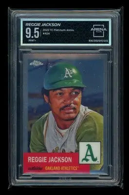 2022 Topps Chrome Platinum Anniversary Reggie Jackson #424 Arena Club 9.5 - Baseball Card Single