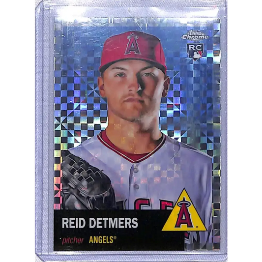 2022 Topps Chrome Platinum Anniversary X-fractor #104 Reid Detmers NM-MT Los Angeles Angels - Baseball Card Single