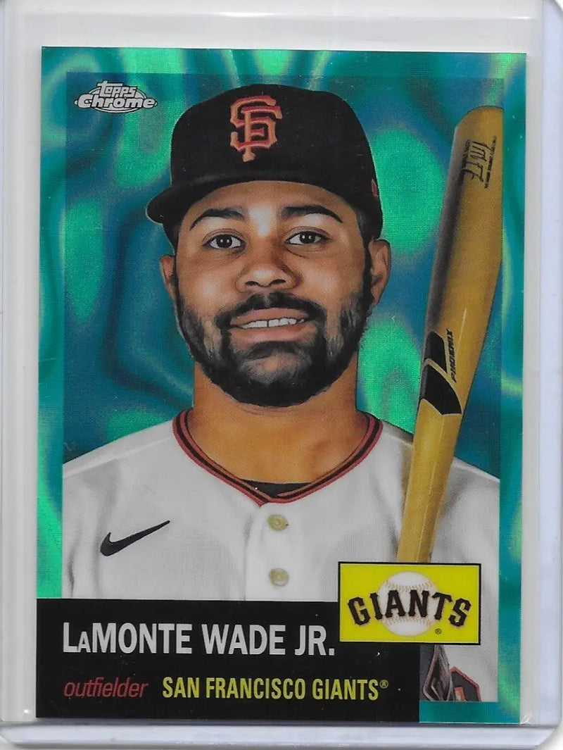 2022 Topps Chrome Platinum Aqua Lava Refractor #298 Lamonte Wade Jr 160/299 (3b) - Baseball Card Single