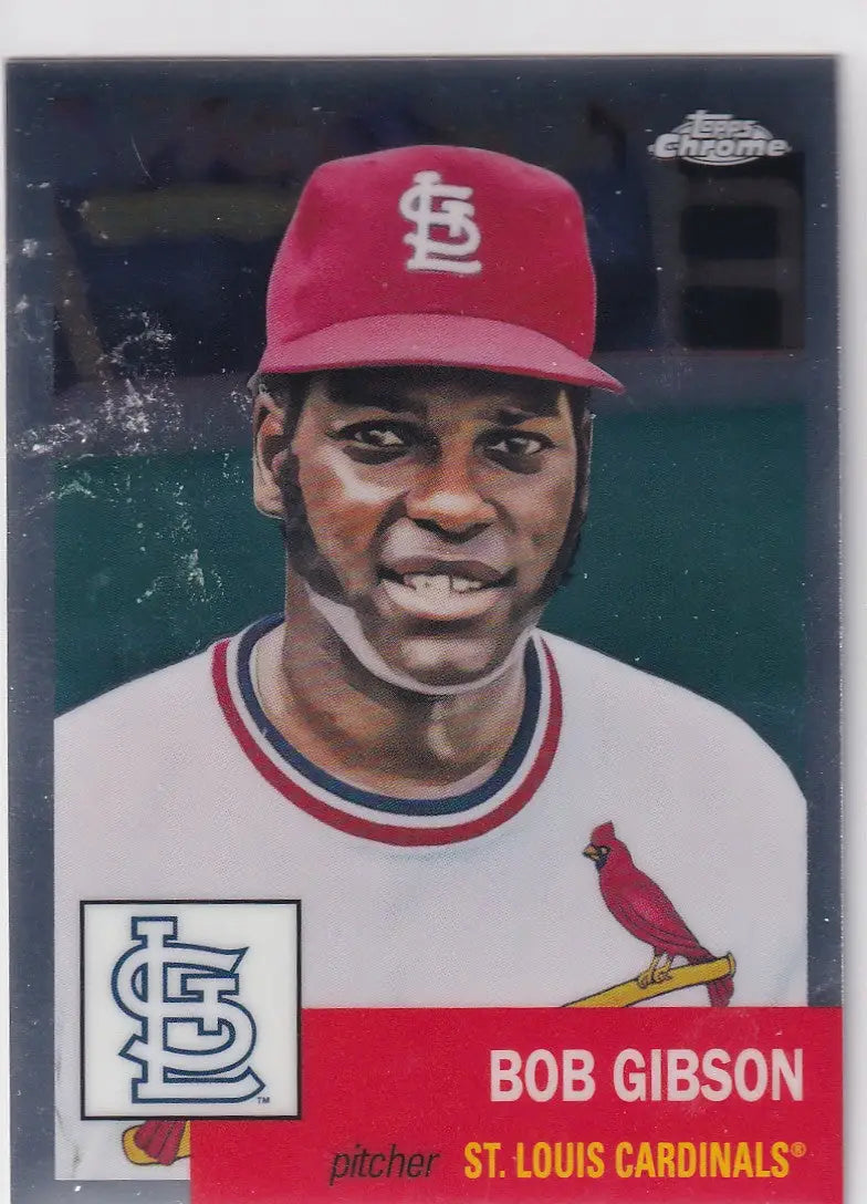 2022 TOPPS CHROME PLATNIUM #268 BOB GIBSON- ST LOUIS CARDINALS - Baseball Card Single