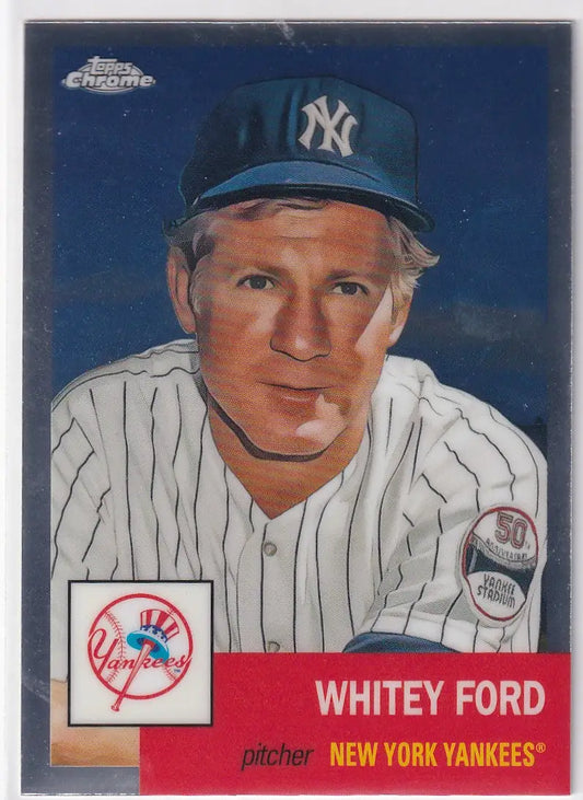 2022 TOPPS CHROME PLATNIUM #297 WHITEY FORD- NEW YORK YANKEES - Baseball Card Single