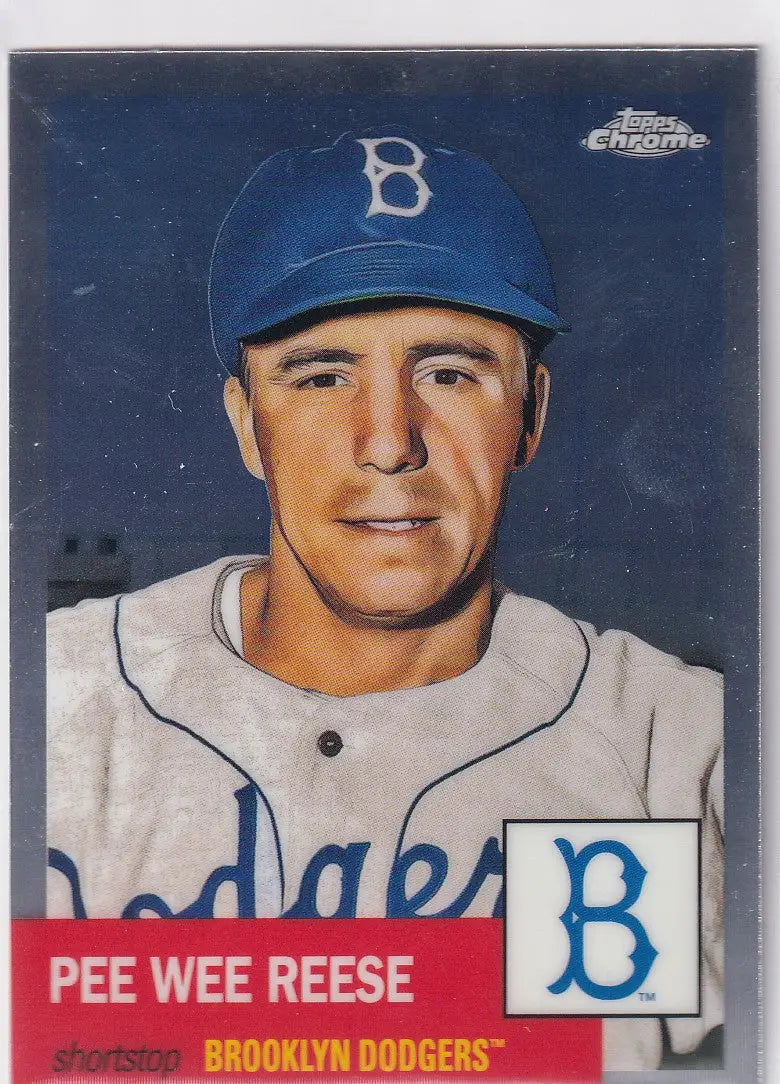 2022 TOPPS CHROME PLATNIUM #341 PEE WEE REESE- BROOKLYN DODGERS - Baseball Card Single
