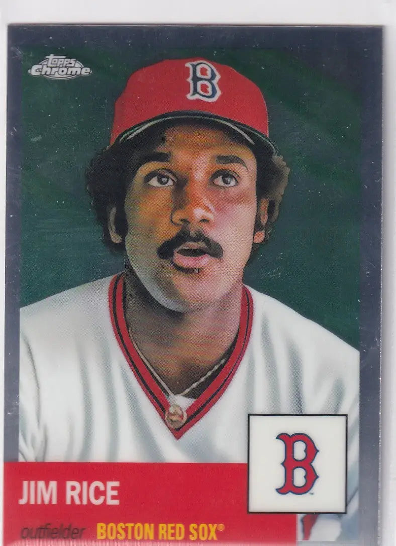 2022 TOPPS CHROME PLATNIUM #398 JIM RICE- BOSTON RED SOX - Baseball Card Single
