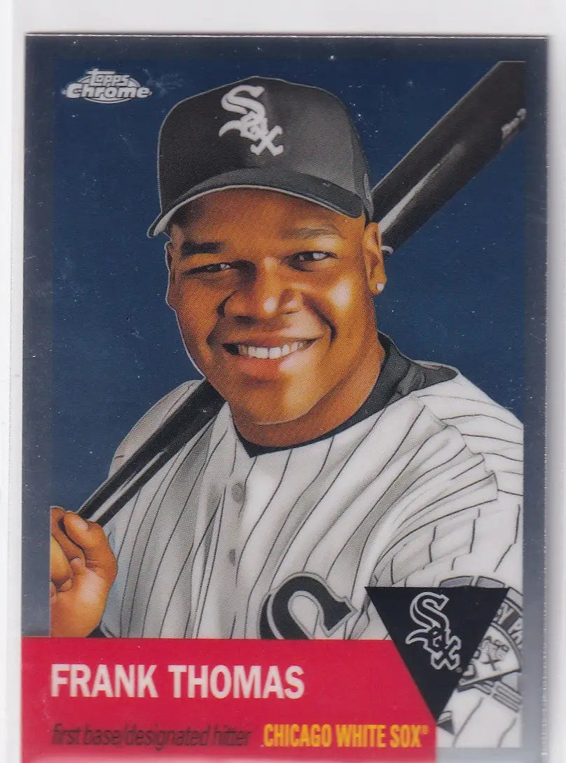 2022 TOPPS CHROME PLATNIUM #466 FRANK THOMAS- CHICAGO WHITE SOX - Baseball Card Single