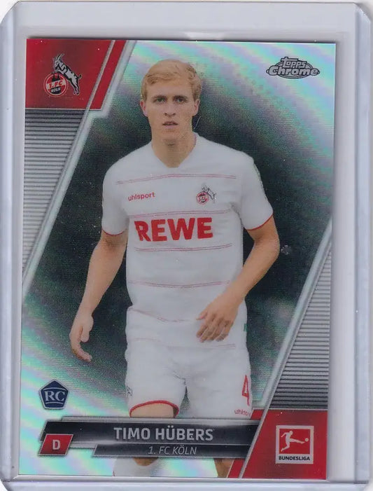 2022 Topps Chrome Refractor #13 Timo Hubers FC Koln - Soccer Card Single