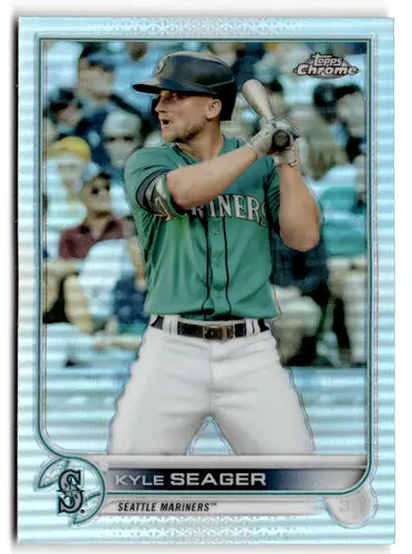 2022 Topps Chrome Refractor Kyle Seager Mariners baseball card NM-MT product