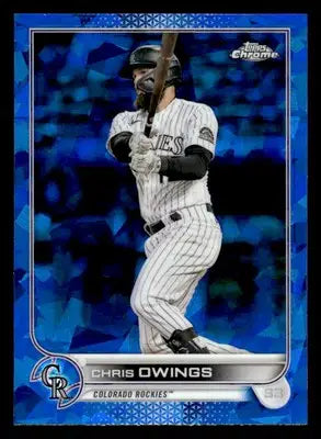 2022 Topps Chrome Sapphire Edition #462 Chris Owings - Baseball Card Single