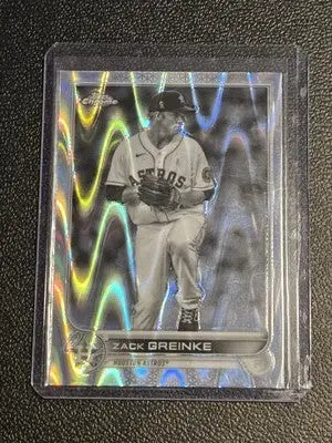 2022 Topps Chrome Sonic #5 Zack Greinke Black & White RayWave - Baseball Card Single