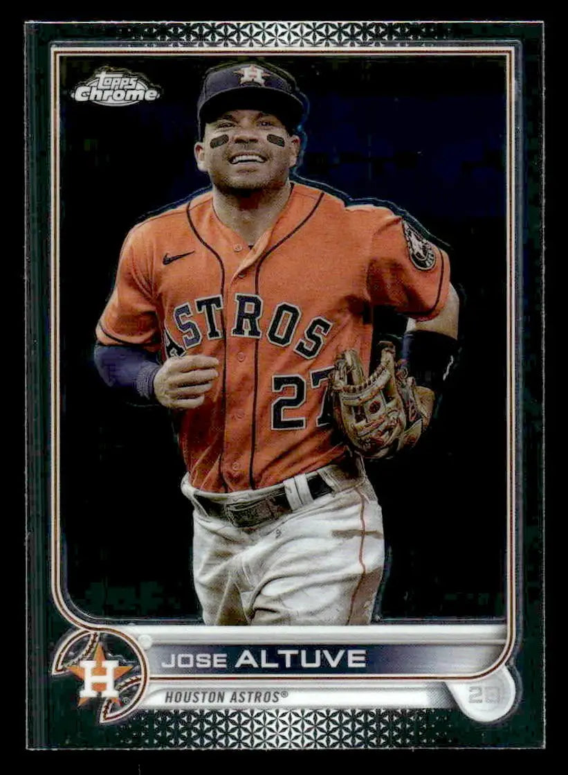 2022 Topps Chrome Sonic #6 Jose Altuve - Baseball Card Single