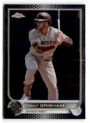 2022 Topps Chrome Sonic Edition Trent Grisham baseball card with original gloss