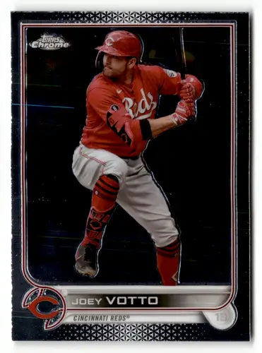 2022 Topps Chrome Sonic Edition Joey Votto Reds baseball card with original gloss