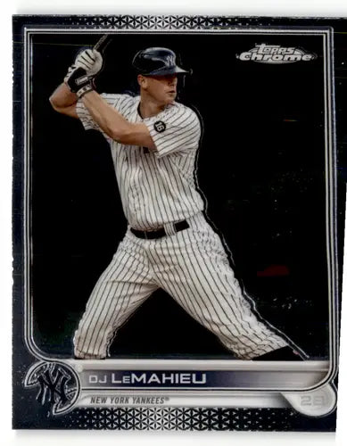 2022 Topps Chrome Sonic Edition DJ LeMahieu baseball card with original gloss NM-MT