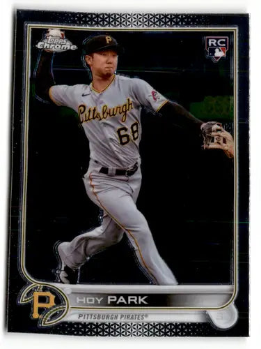 Hoy Park 2022 Topps Chrome Sonic Edition rookie baseball card with original gloss