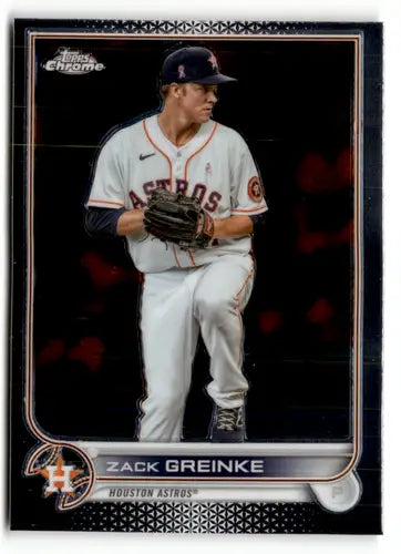 Zack Greinke baseball card with original gloss from 2022 Topps Chrome Sonic Edition