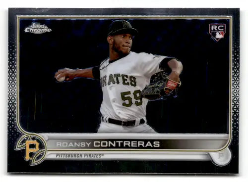 Roansy Contreras baseball card with original gloss from 2022 Topps Chrome Sonic Edition