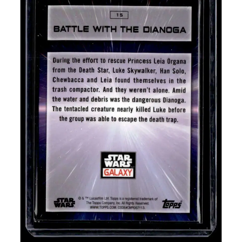 2022 Topps Chrome Star Wars Galaxy #15 Battle with the Dianoga NonSport - Non-Sports Card Single