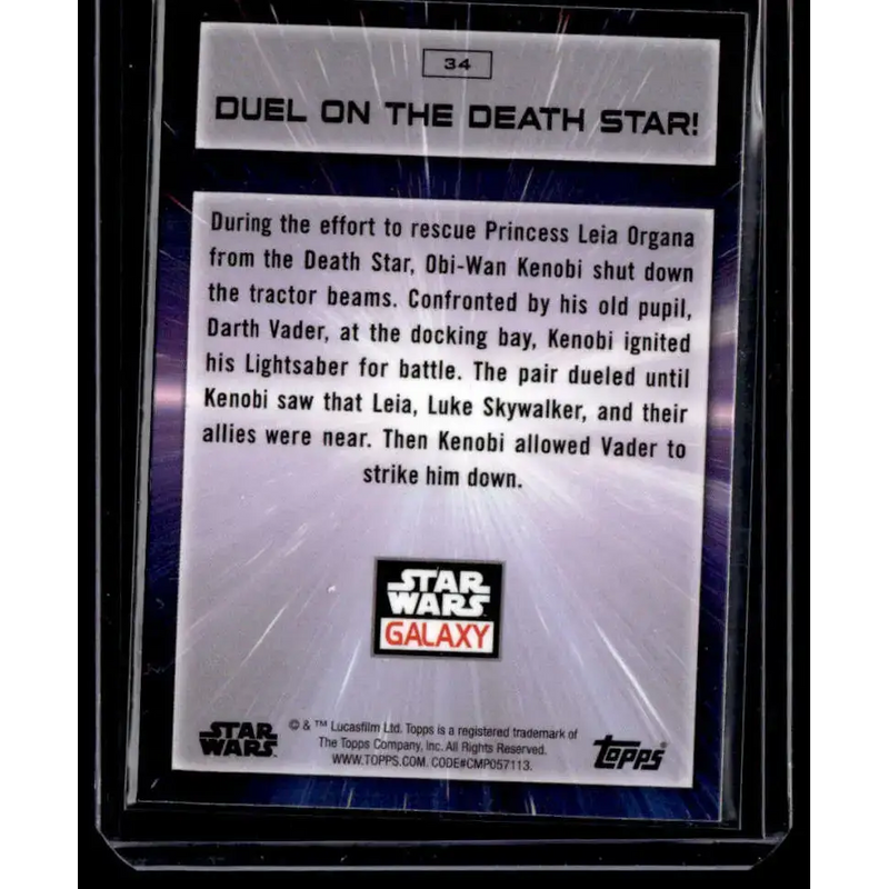2022 Topps Chrome Star Wars Galaxy #34 Duel on the Death Star! NonSport - Star Wars Card Single
