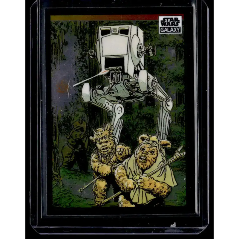 2022 Topps Chrome Star Wars Galaxy #36 Ewoks Under Attack! NonSport - Star Wars Card Single