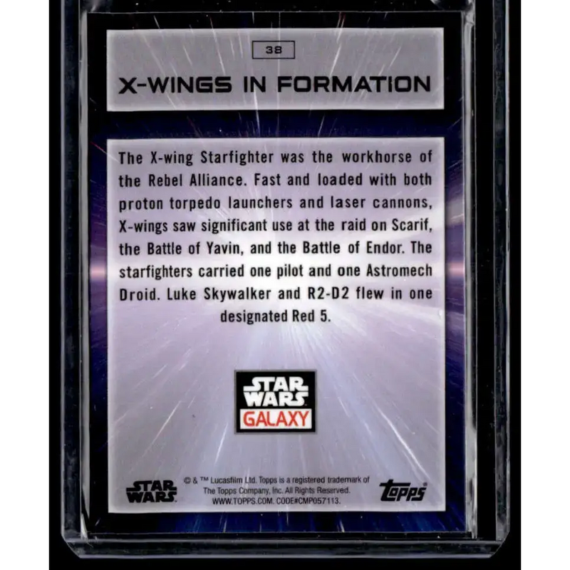 2022 Topps Chrome Star Wars Galaxy #38 X-wings in Formation NonSport - Star Wars Card Single