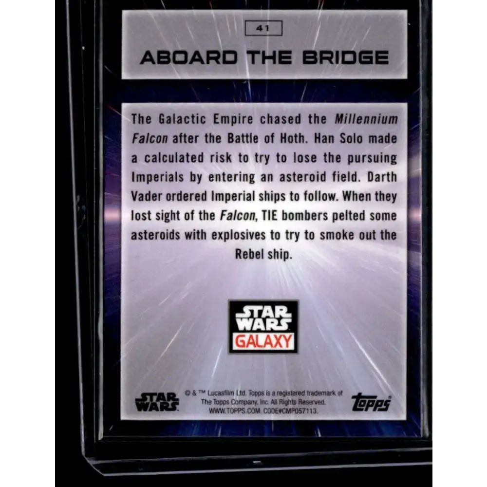 2022 Topps Chrome Star Wars Galaxy #41 Aboard the Bridge NonSport - Non-Sports Card Single