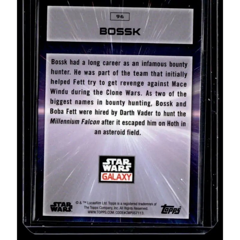 2022 Topps Chrome Star Wars Galaxy #96 Bossk NonSport - Star Wars Card Single