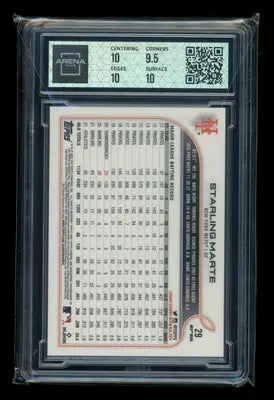 2022 Topps Chrome Starling Marte #29 Logofractor Baseball Arena Club 10 - Baseball Card Single