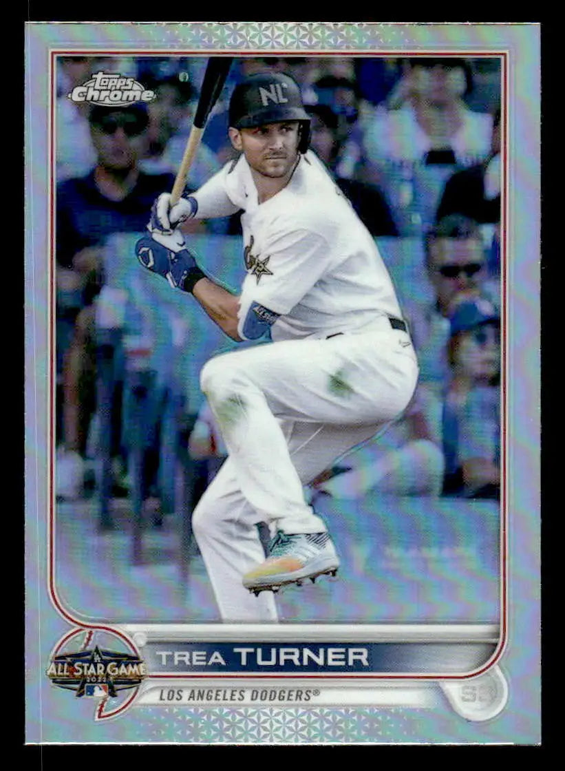 2022 Topps Chrome Update #ASGC-14 Trea Turner 2022 All-Star Game Chrome - Baseball Card Single