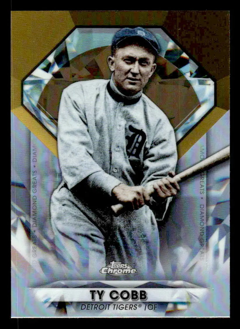 2022 Topps Chrome Update #DGC-34 Ty Cobb Diamond Greats Die Cuts - Baseball Card Single