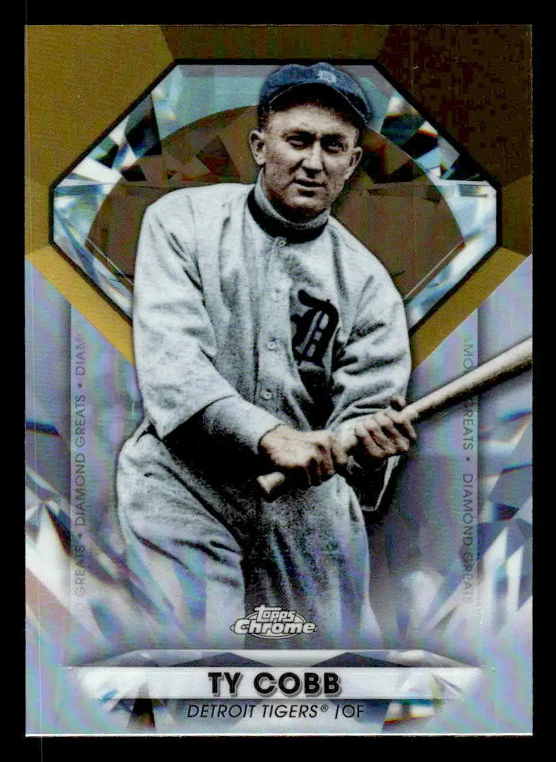 2022 Topps Chrome Update #DGC-34 Ty Cobb Diamond Greats Die Cuts - Baseball Card Single