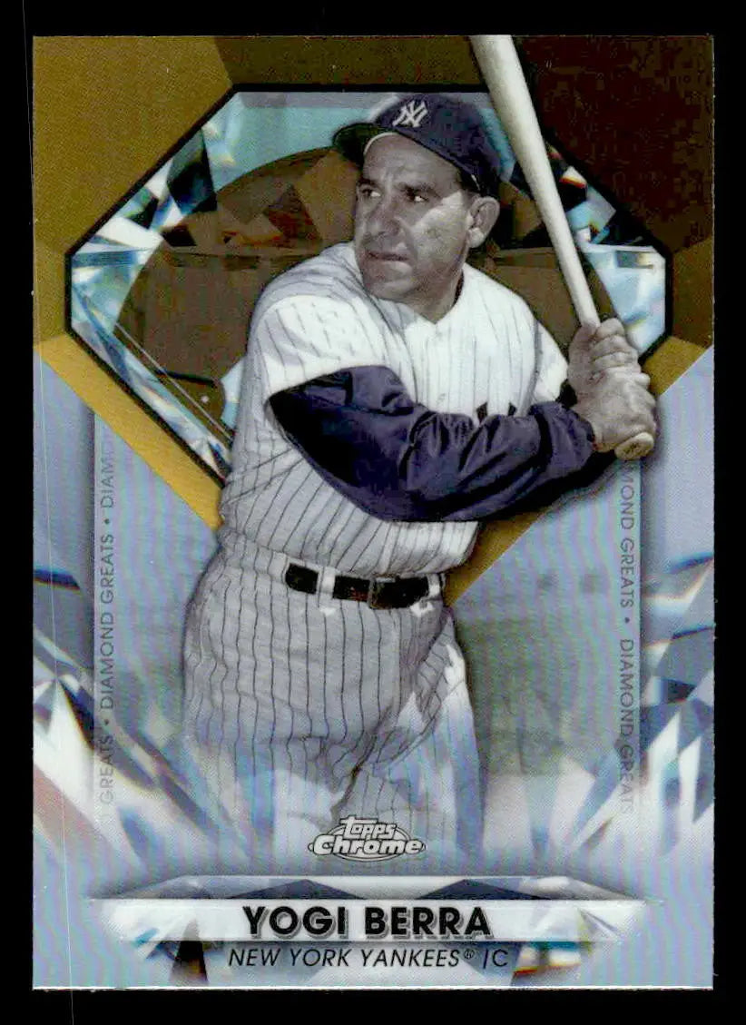 2022 Topps Chrome Update #DGC-40 Yogi Berra Diamond Greats Die Cuts - Baseball Card Single