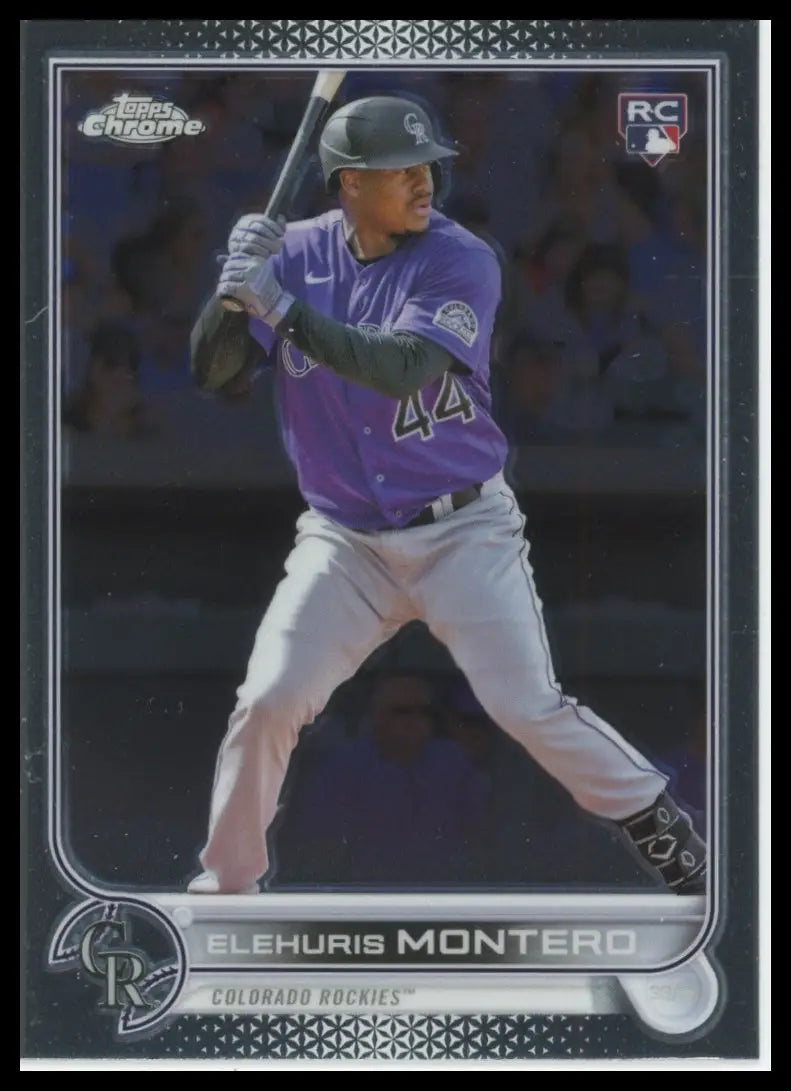 2022 Topps Chrome Update Elehuris Montero RC USC24 Colorado Rockies Baseball NM - Baseball Card Single