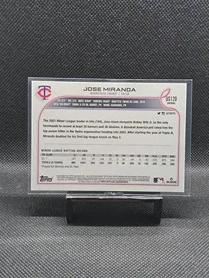 2022 Topps Chrome Update Series Sapphire Edition - Jose Miranda #US120 (RC) - Baseball Card Single