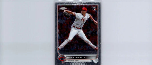 Nick Lodolo baseball card from 2022 Topps Chrome Update #USC123 featuring the player