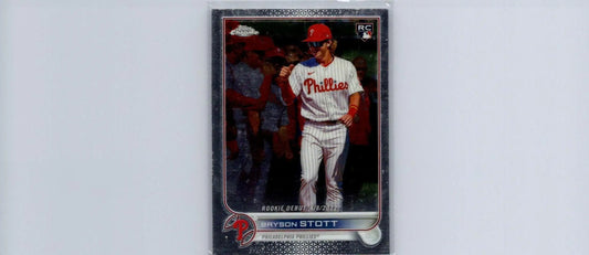 Bryson Stott baseball card from 2022 Topps Chrome Update #USC128 for collectors